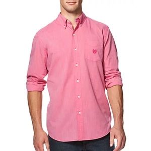 Chaps Air Long Sleeve Woven Solid Button Down Shirt